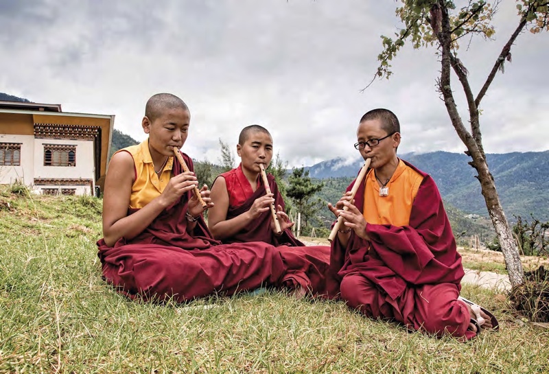 Shechen Nuns - image by Martine Michaud